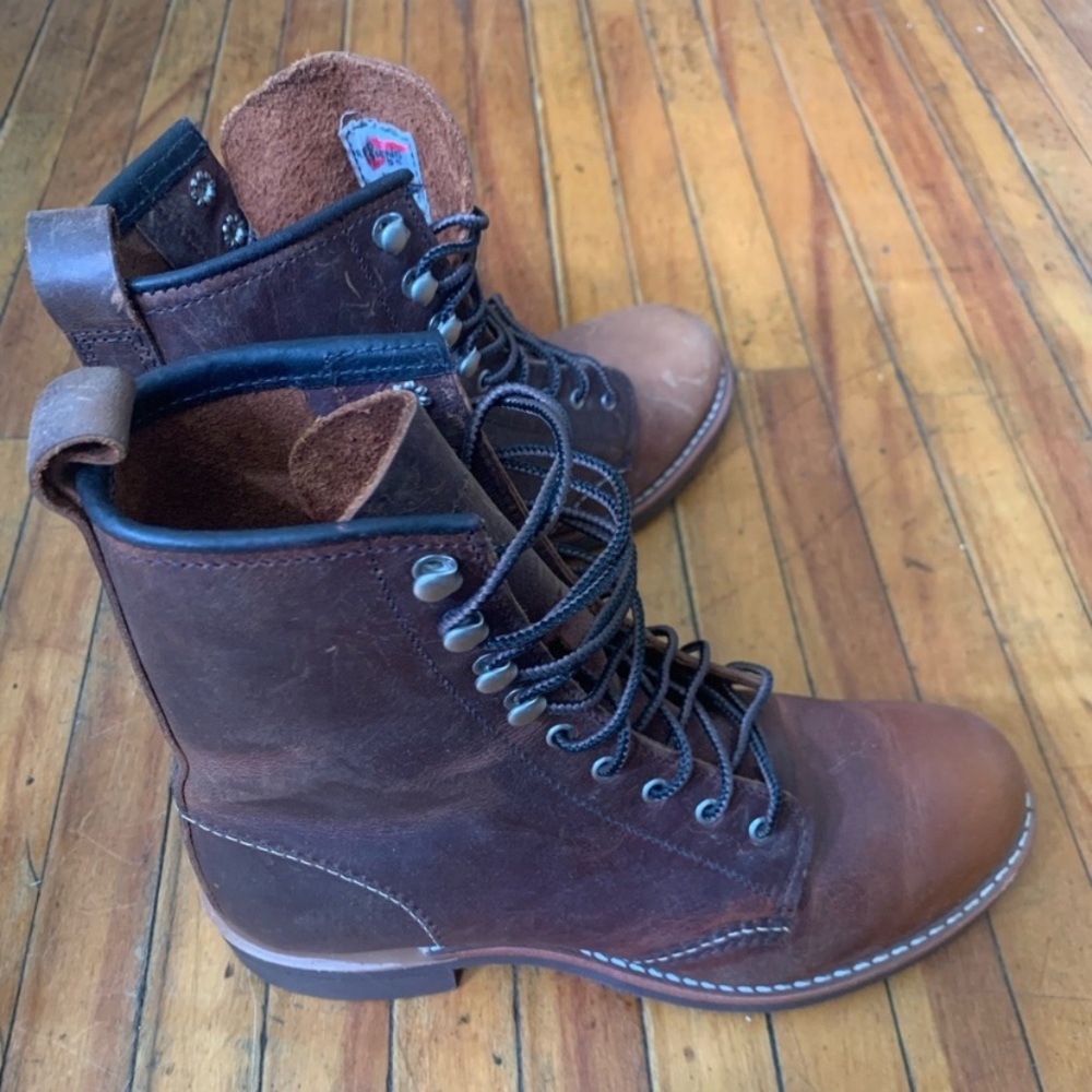 Red Wing Leather Boots, Heritage Silversmith in Copper Rough + Tough Leather - Picture 8 of 16